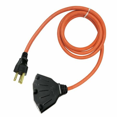 KINTRON Ext Cord 14/3 Org 10' 10P-001-010FOGP